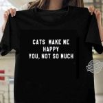 Cats Make Me Happy Women T-shirt