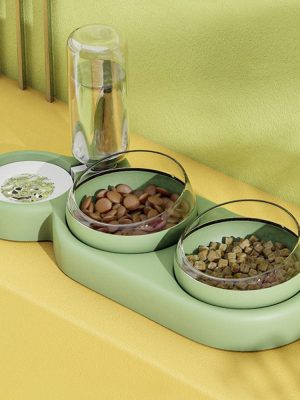 3-in-1 Food Bowl Water Dispenser