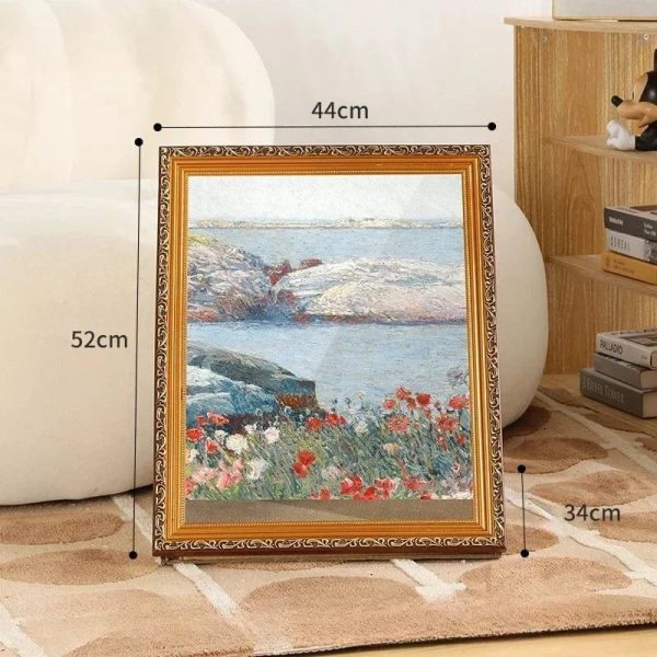 Oil painting cat scratching board