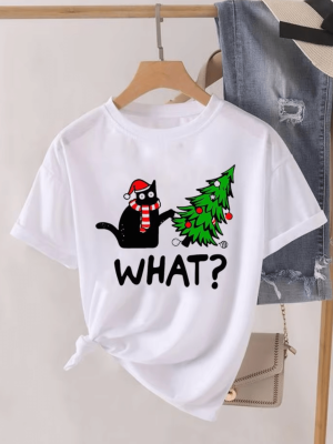 Cats_in_Christmas_Hats_T-Shirt