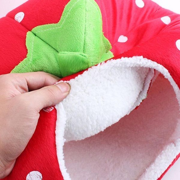 Strawberry Cave Foldable Cat House