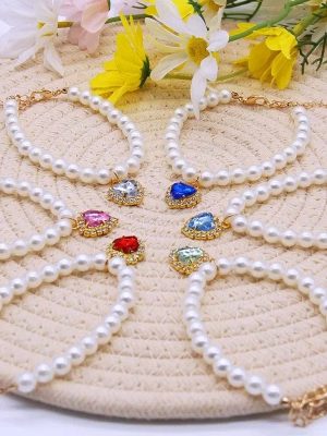 Cat Pearl Collar Necklace