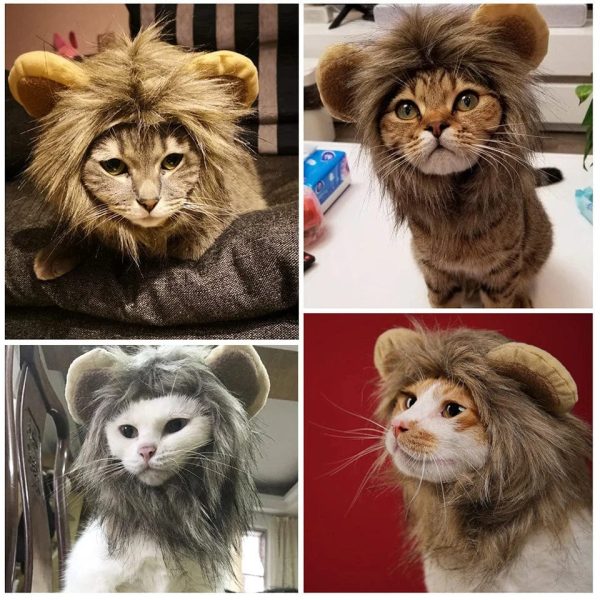 Furry Lion Mane Cat Costume