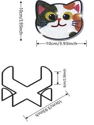 Elegant_Diamond_Design_Cat_Coasters_for_Home_Decor