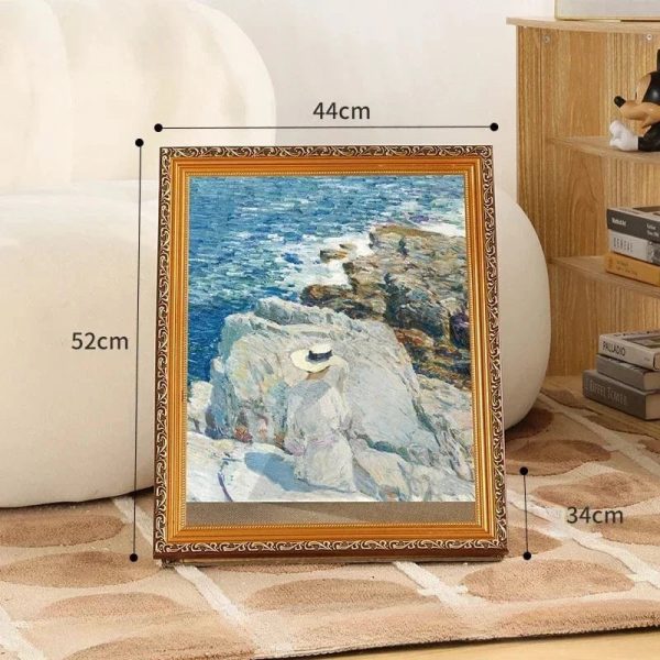 Oil painting cat scratching board