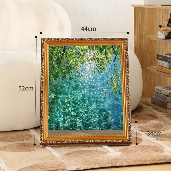 Oil painting cat scratching board