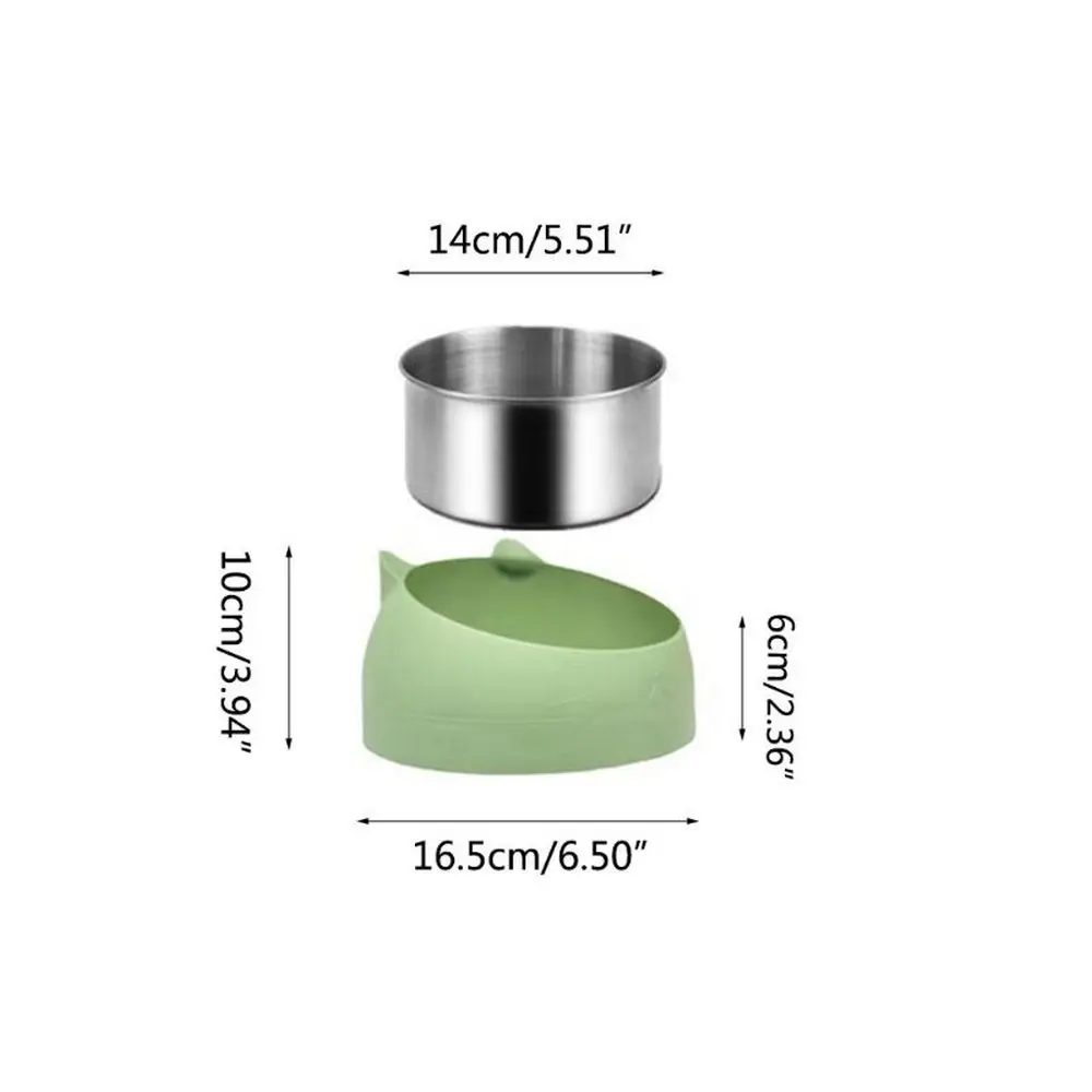 Oblique Mouth Single Cat Bowl