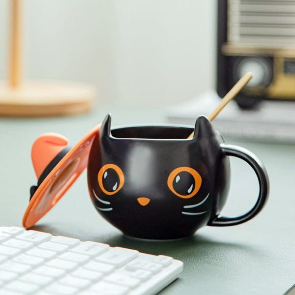 Black Cat Mug Halloween Gift