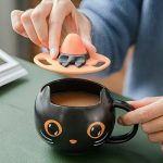 Black Cat Mug Halloween Gift