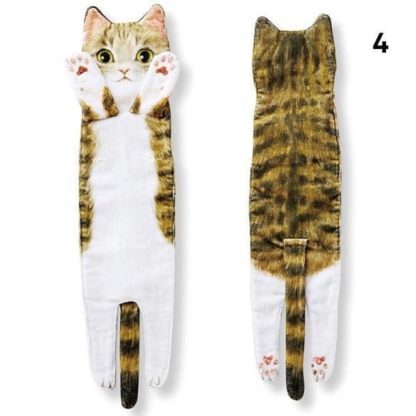 Handmade Unique Cat Bath Towels