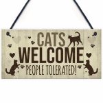 Life with Cats Home Wooden Plaques