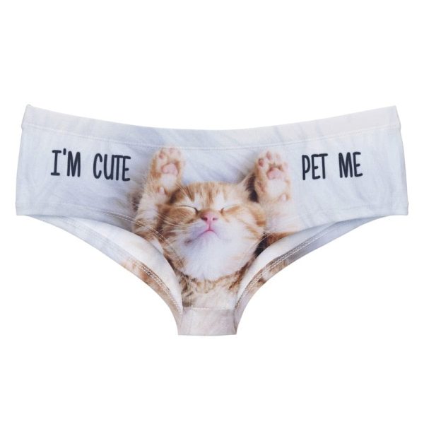 Funny 3D Cat Briefs