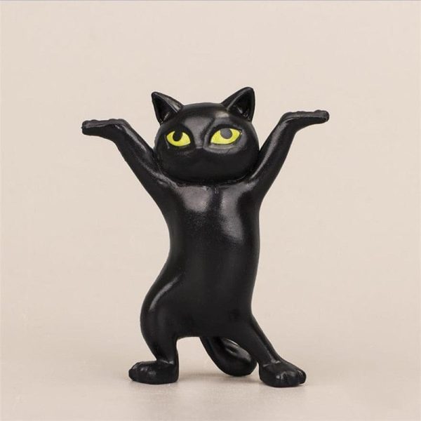 Cat Dancing Decoration Figurines