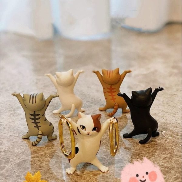 Cat Dancing Decoration Figurines