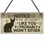 Life with Cats Home Wooden Plaques