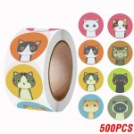 Cute Cat Thank You Stickers