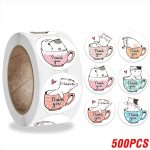 Cute Cat Thank You Stickers