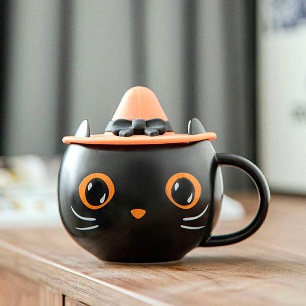 Black Cat Mug Halloween Gift