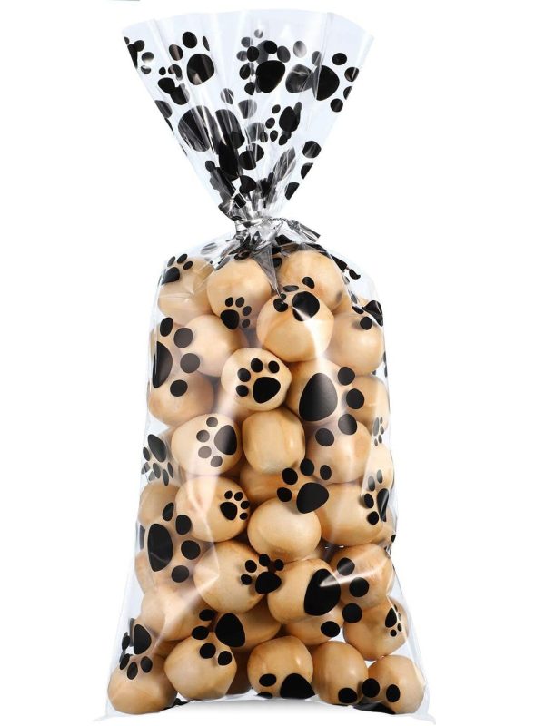 50pcs Cat-themed Paw Gift Bags