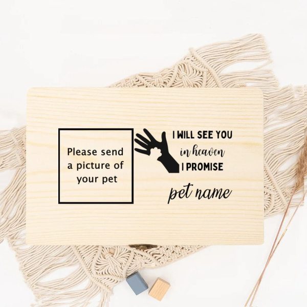 Personalized Photo Cat Funeral Box