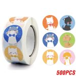 Cute Cat Thank You Stickers