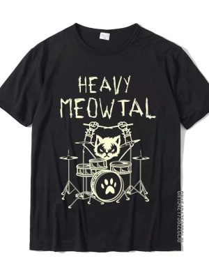 Heavy Meowtal Cat Metal Unisex T-Shirt
