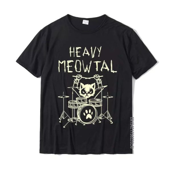 Heavy Meowtal Cat Metal Unisex T-Shirt