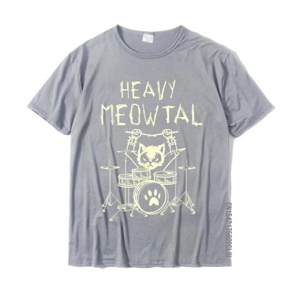 Heavy Meowtal Cat Metal Unisex T-Shirt