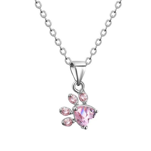 Cat Paws Rose Gold Necklace