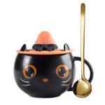 Black Cat Mug Halloween Gift