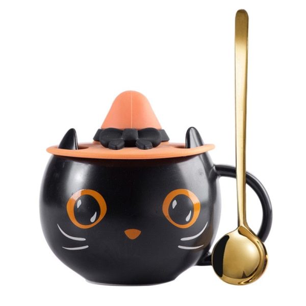 Black Cat Mug Halloween Gift