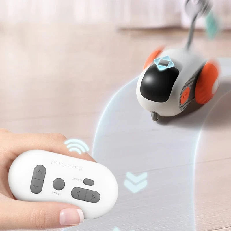 Intelligent Sports Car Remote Control Electric Cat Toys Entertainment Fun Pet Mice Interactive Feathers Cat Sticks jpg