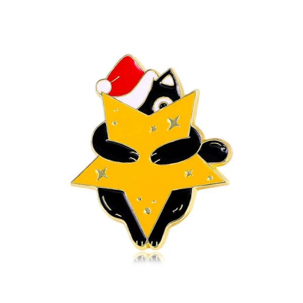 Creative Cat Pins Christmas Brooches