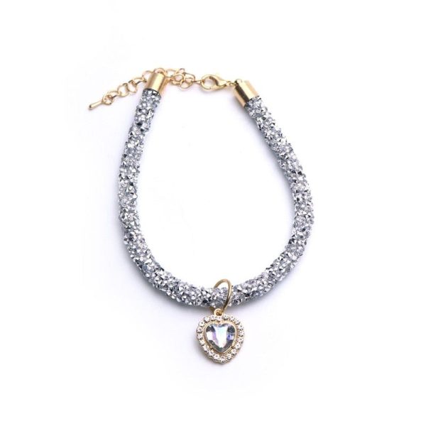 Luxury Cat Collar Heart Pendant