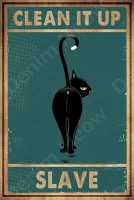 Funny Vintage Metal Cat Signs