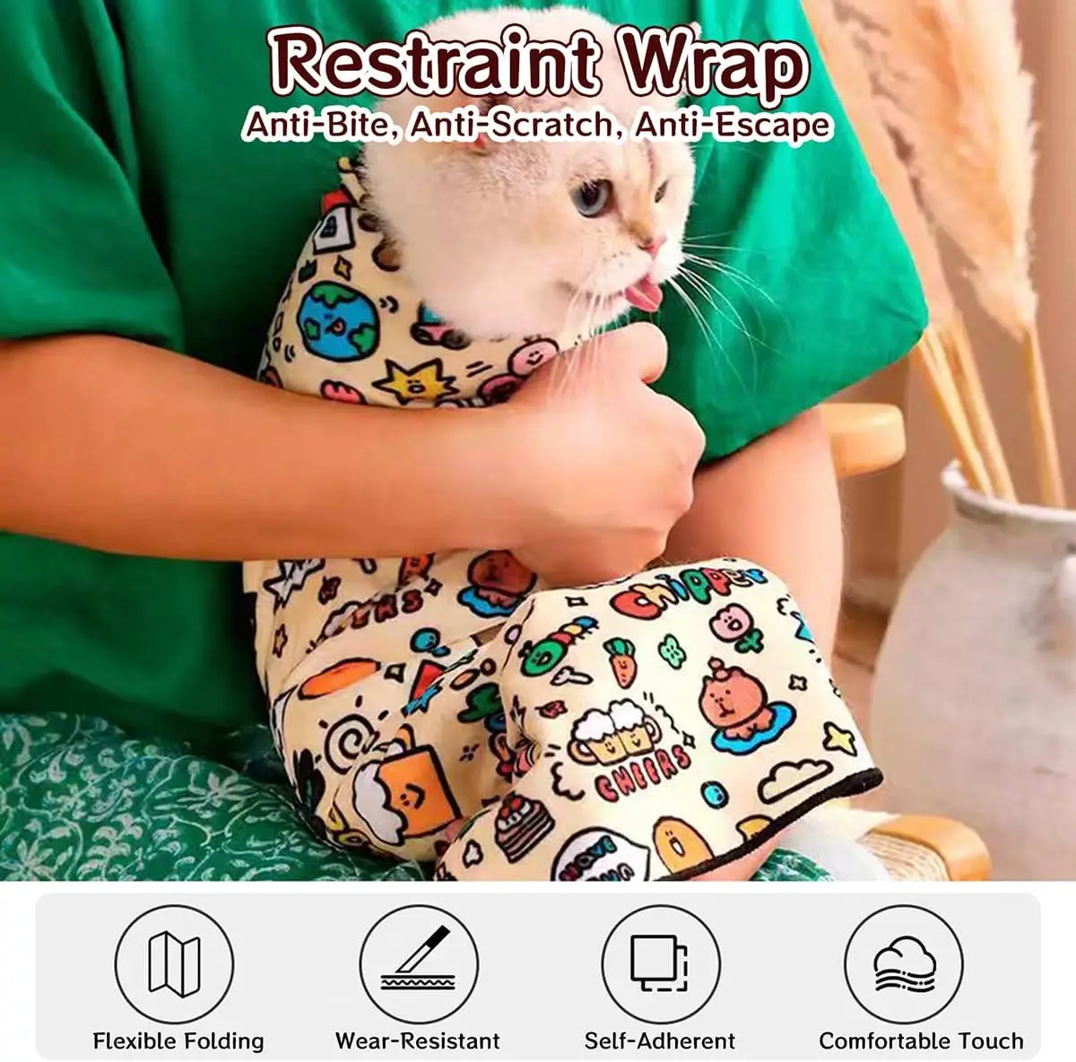 Purrito Cat Wrap Safety Blanket 12 S06297cceab7b4169ac1f685c4e1b7630d