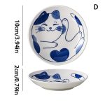 Lucky Cat Ceramic Mini Plates