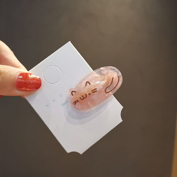 Sweet Oval Cat Hair Clips