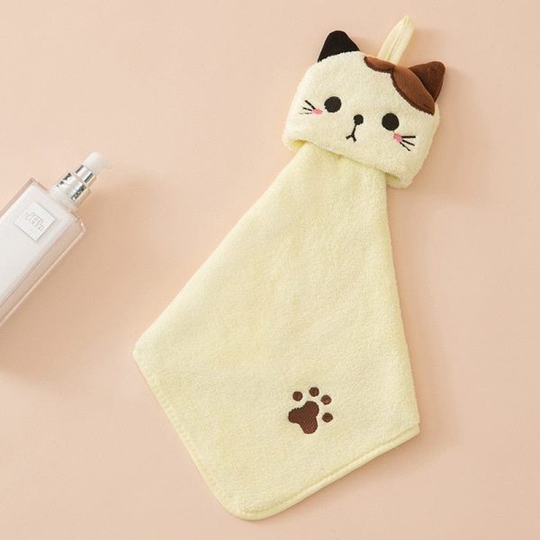 Cat Face Bathroom Hand Towel