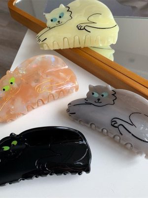 Cats on Acrylic Claw Clips
