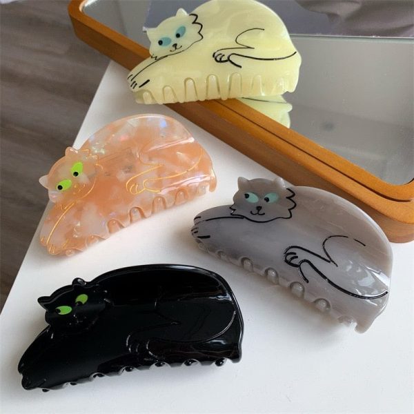 Cats on Acrylic Claw Clips