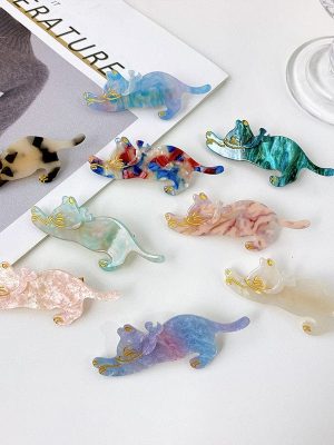 Colorful Cat Duckbill Hair Clips