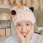 Cat Quick Dry Hair Towel