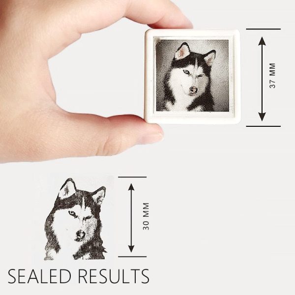 Custom-Made Personalized Cat Portrait Stamp