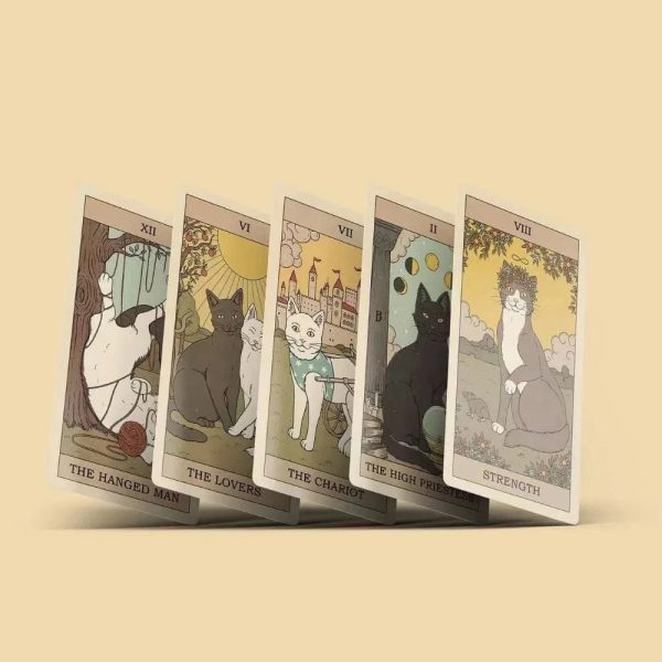 Cat Themed Tarot Cards Stickers