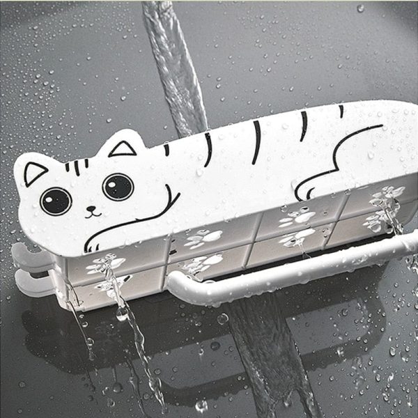 Cute Cat Bathroom Shelf Organizer