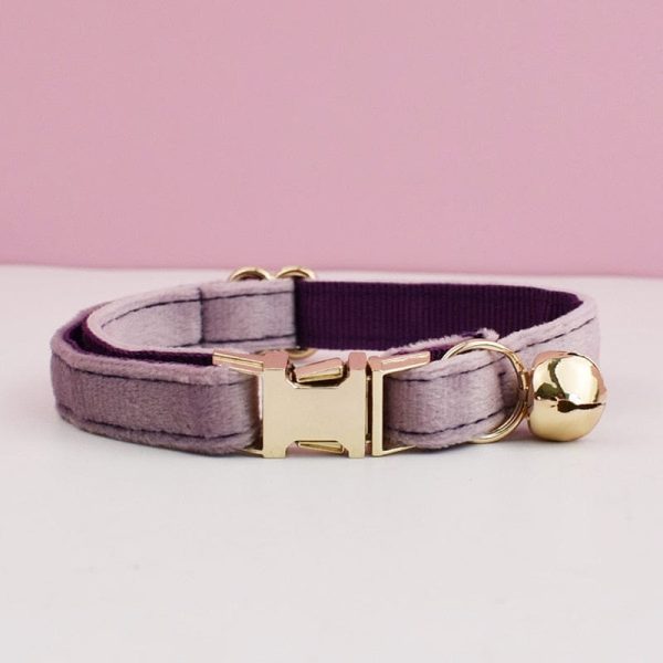 Personalized Velvet Cat Bow Collars