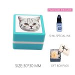 Custom-Made Personalized Cat Portrait Stamp