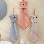Cat Face Bathroom Hand Towel