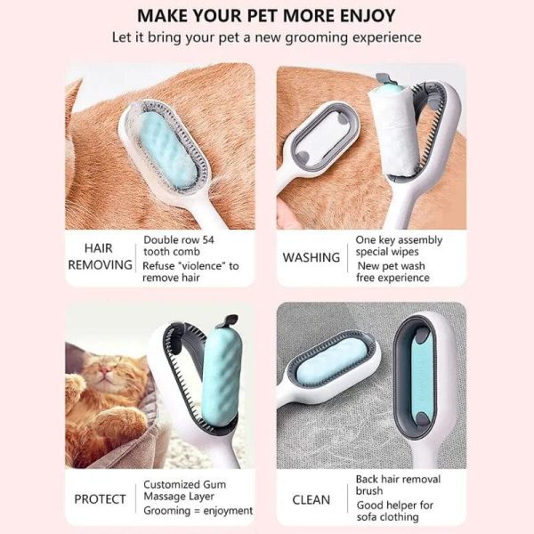 New Cat Bathing Grooming Brush